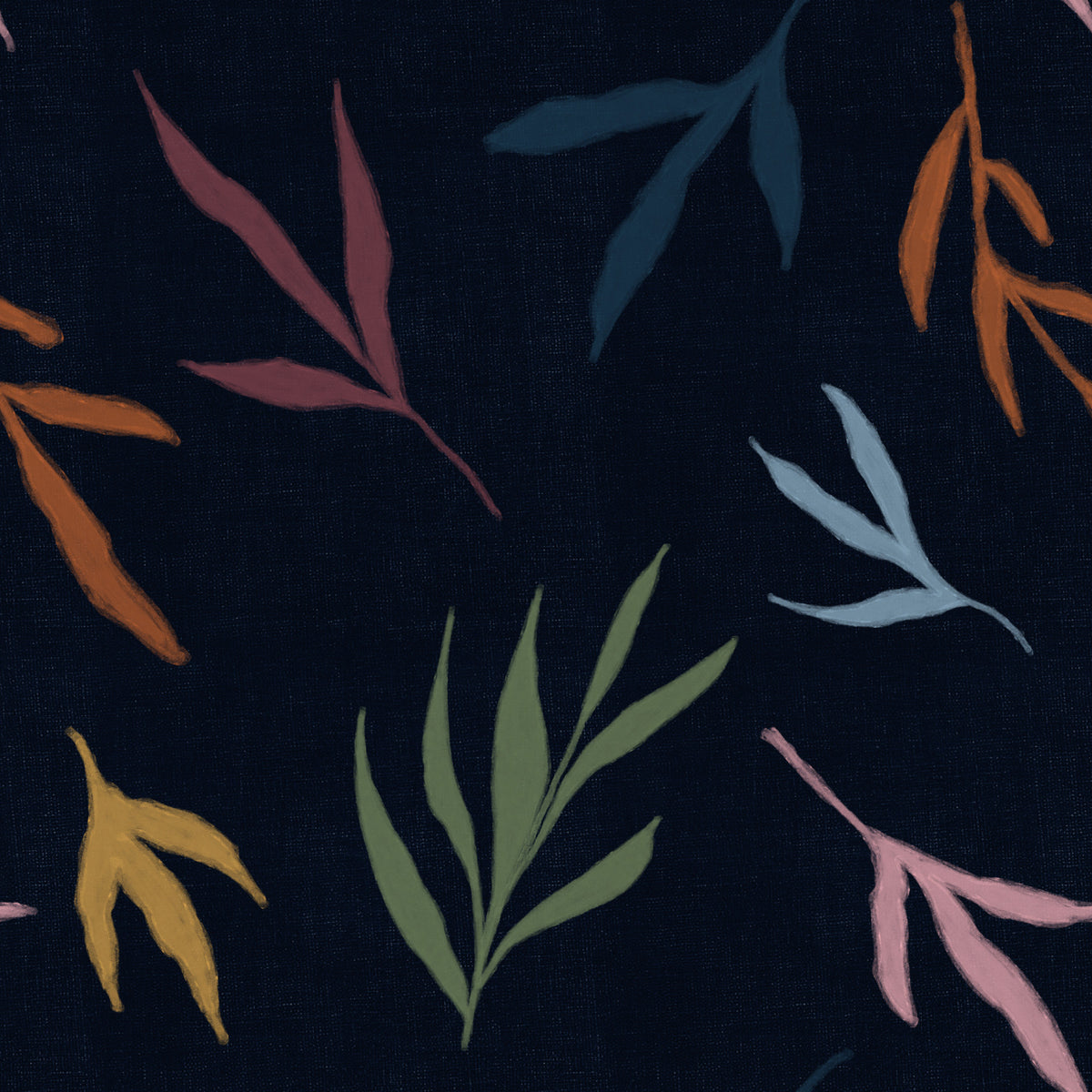 Papier peint feuilles peintes tropicales foncé in your room