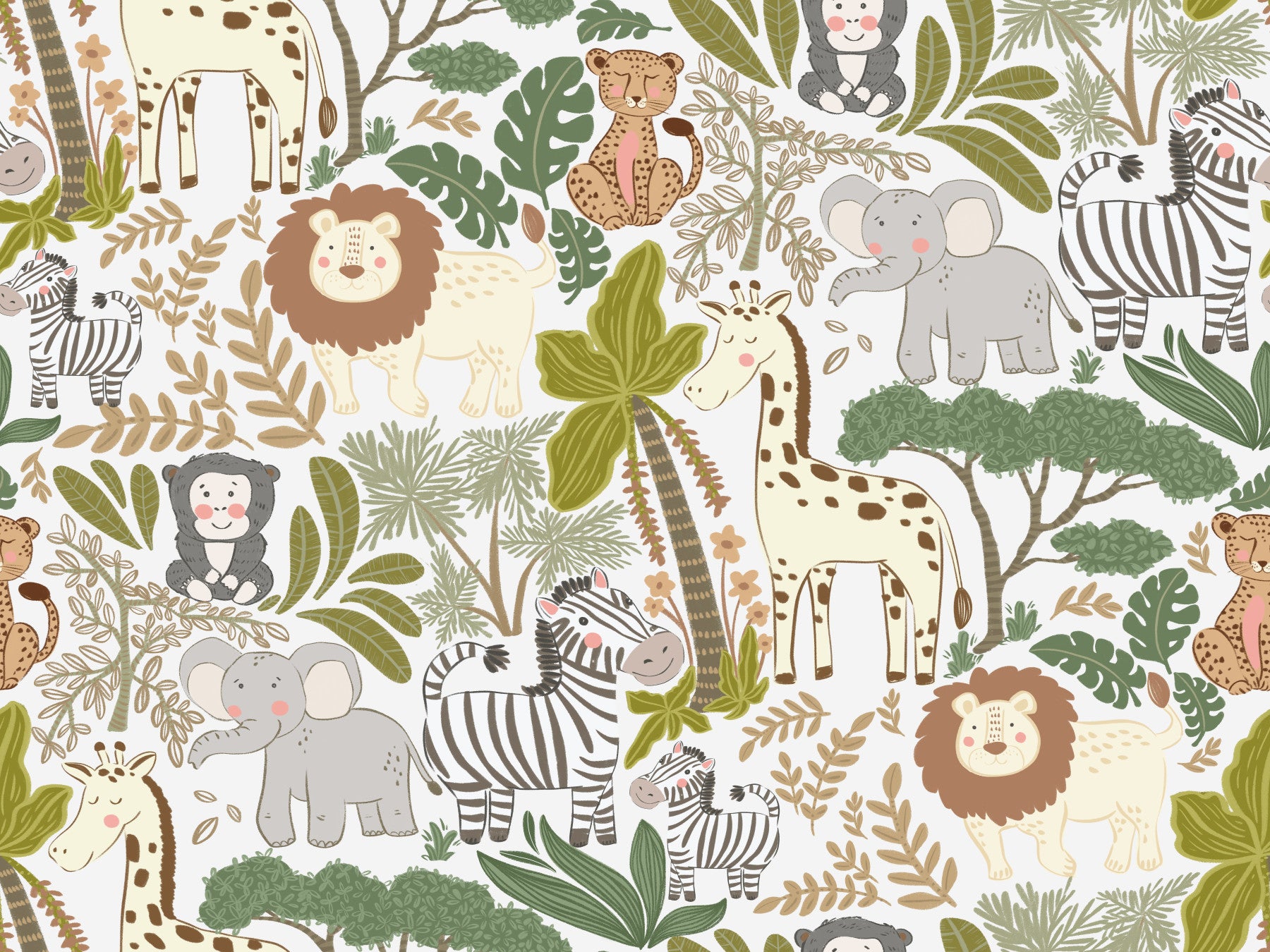 Safari Friends lekfulla djungeltapet
