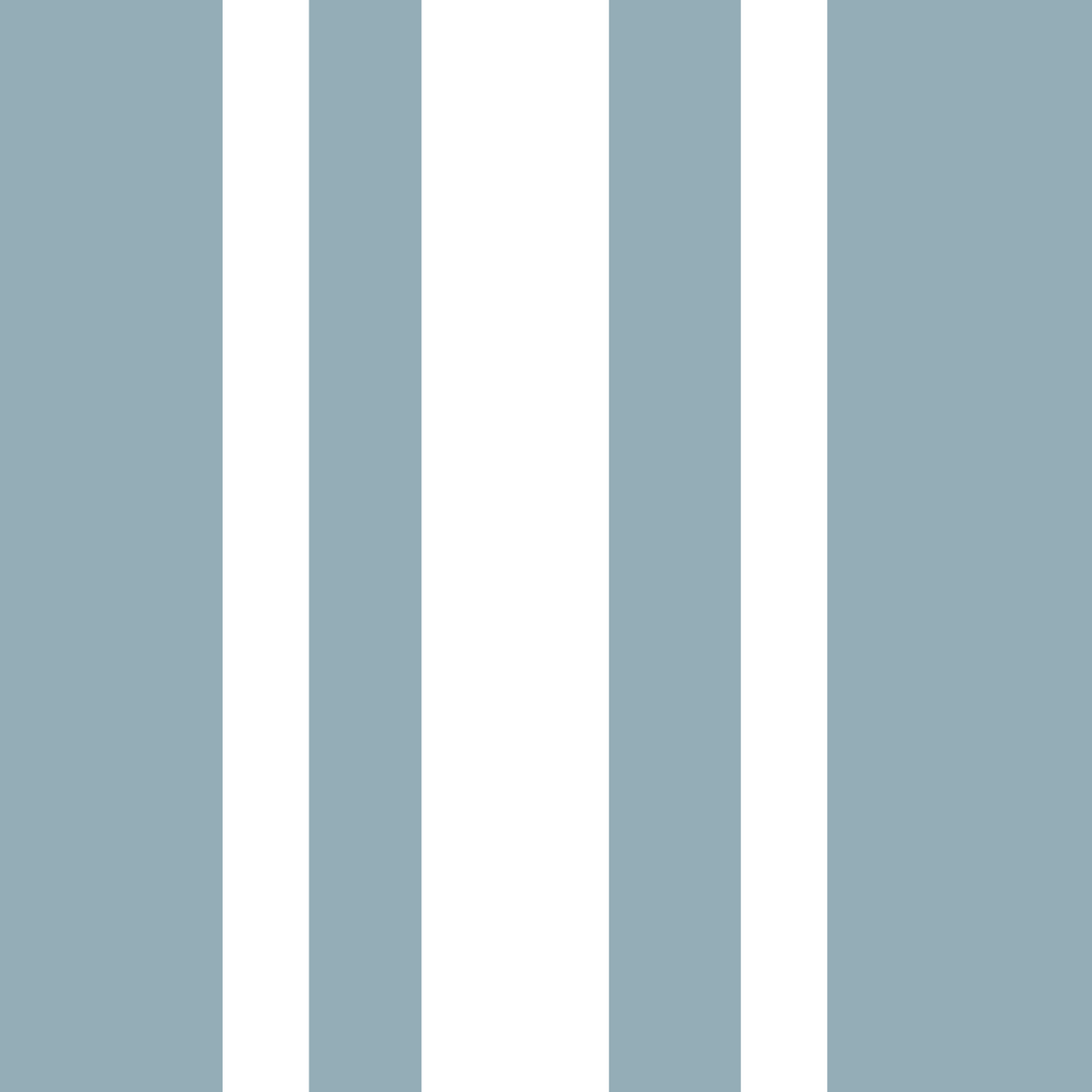 Blue Grey Ticking Stripe Wallpaper Farmhouse Wallpaper⁠ in your room — zoomed