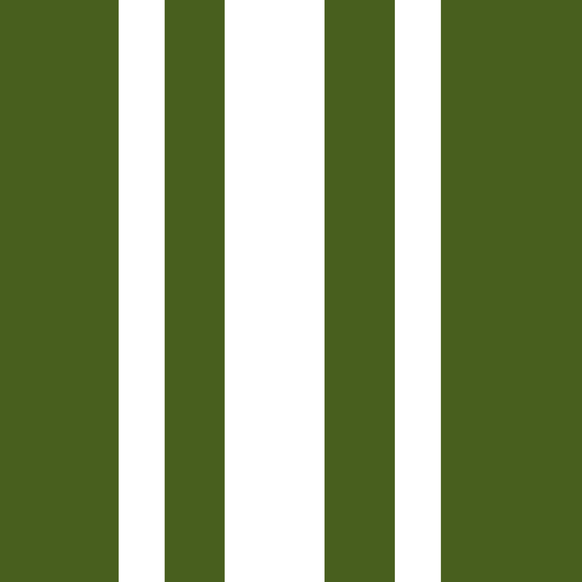 Papier peint rayé olive vert Ticking Papier peint style ferme in your room — zoomed
