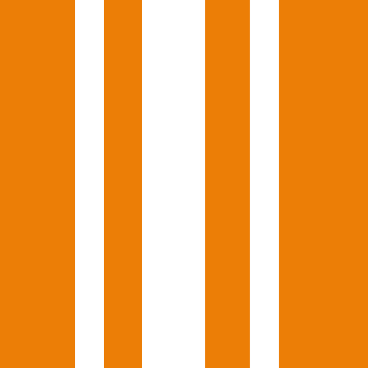 Orange Ticking Stripe Wallpaper Retro Wallpaper⁠ in your room — zoomed