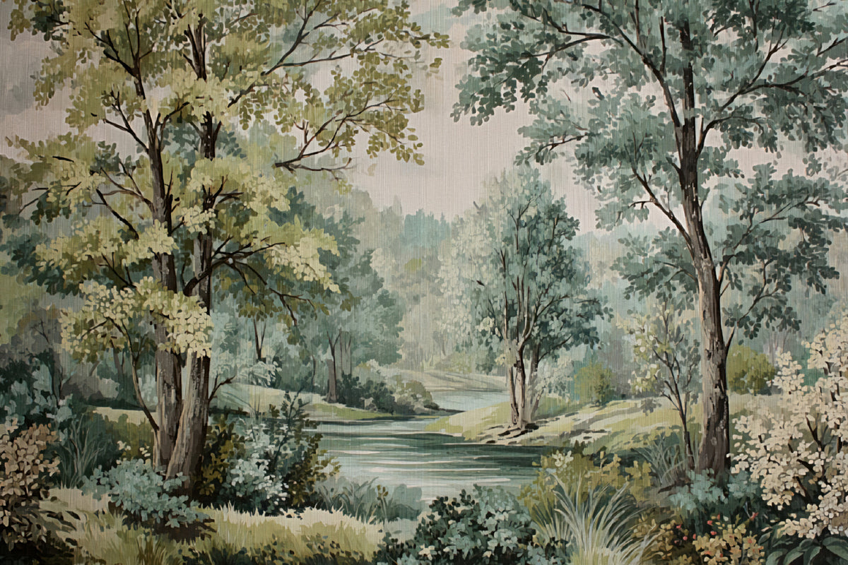 Murale da parete Woodland River Retreat