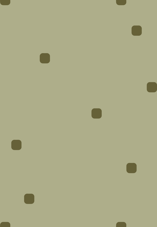 Sage Green Polka Dot Wallpaper Organic Retro Wallpaper⁠