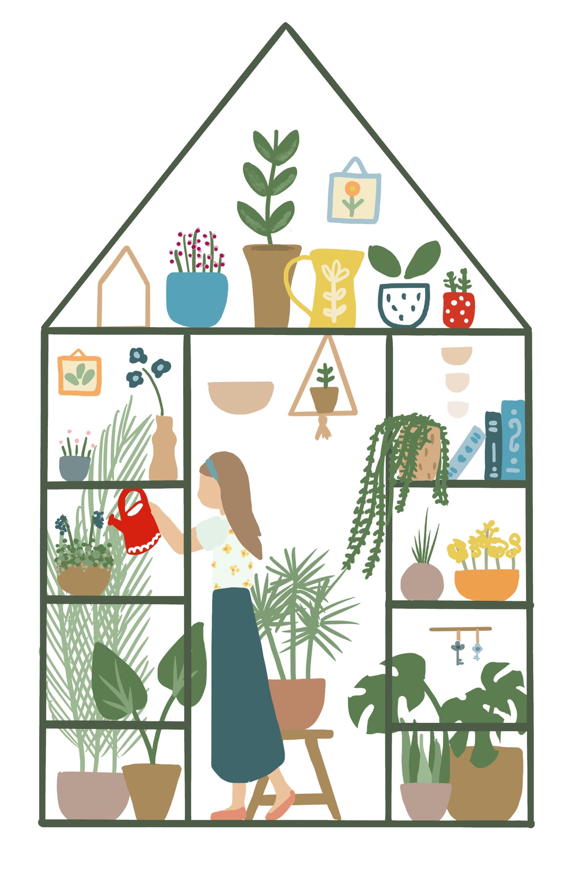 Indoor Garten Wandbild in your room — zoomed