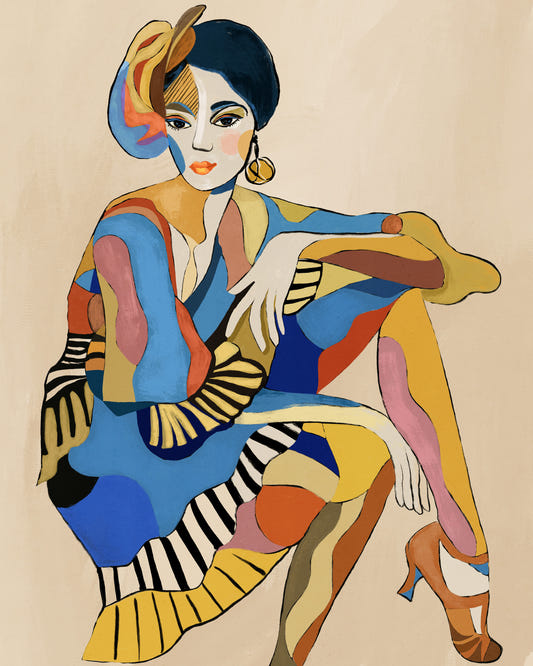 La Fresque Murale Danseuse de Cabaret