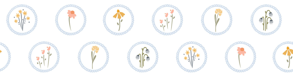 Tapeta Country Cottage Wildflowers in your room
