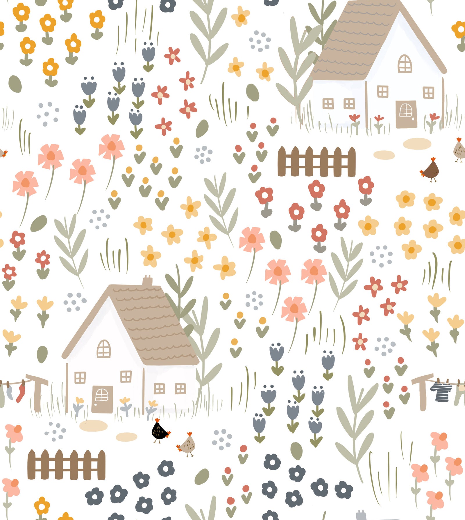 Tapeta Country Cottage