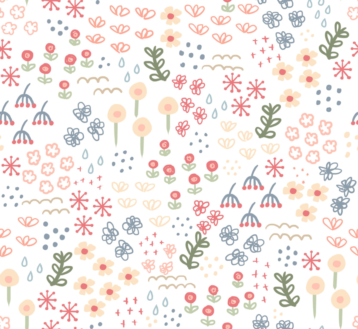 Papel de Parede Flores do Jardim Inglês in your room — zoomed