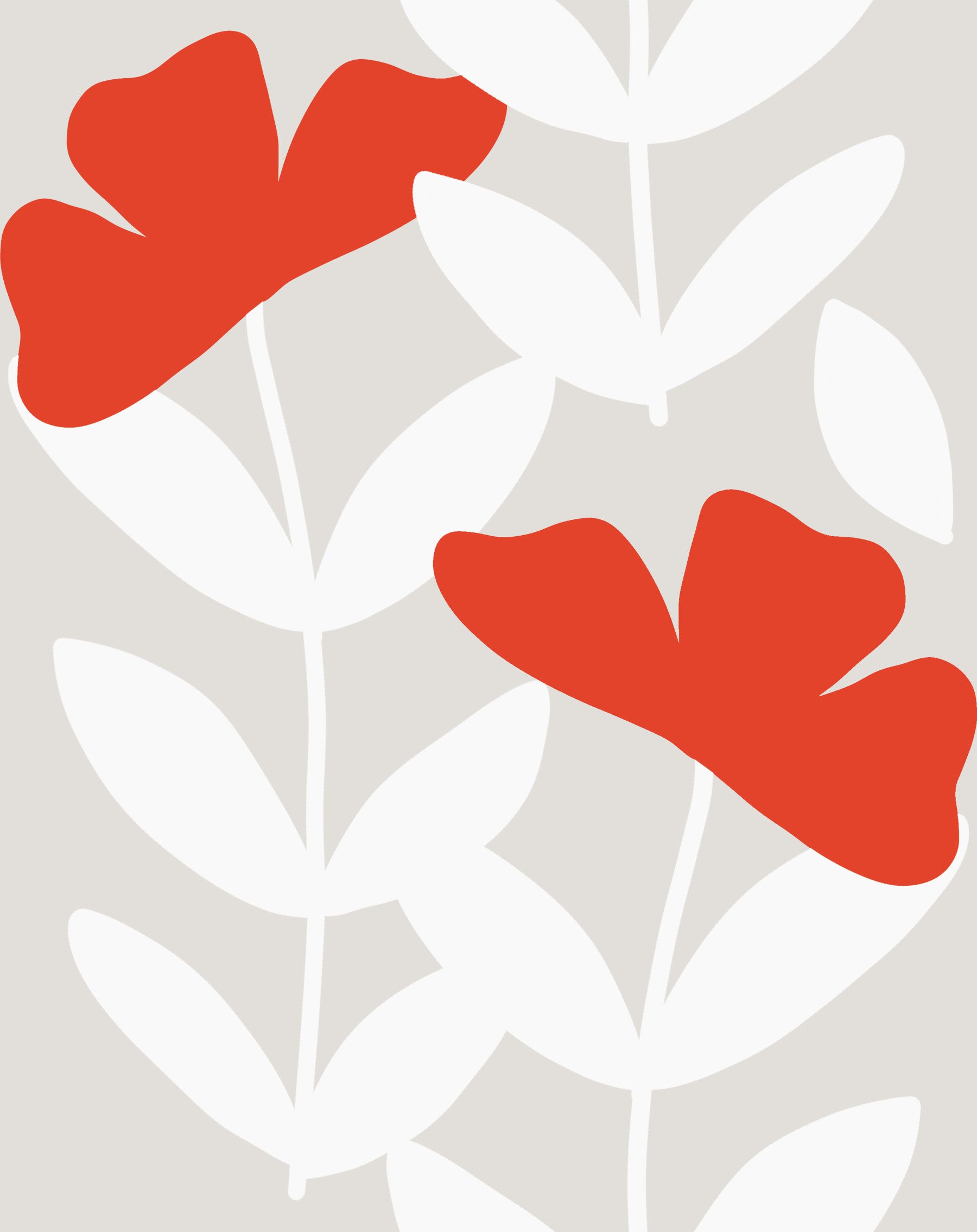 Carta da parati Peonia Rossa