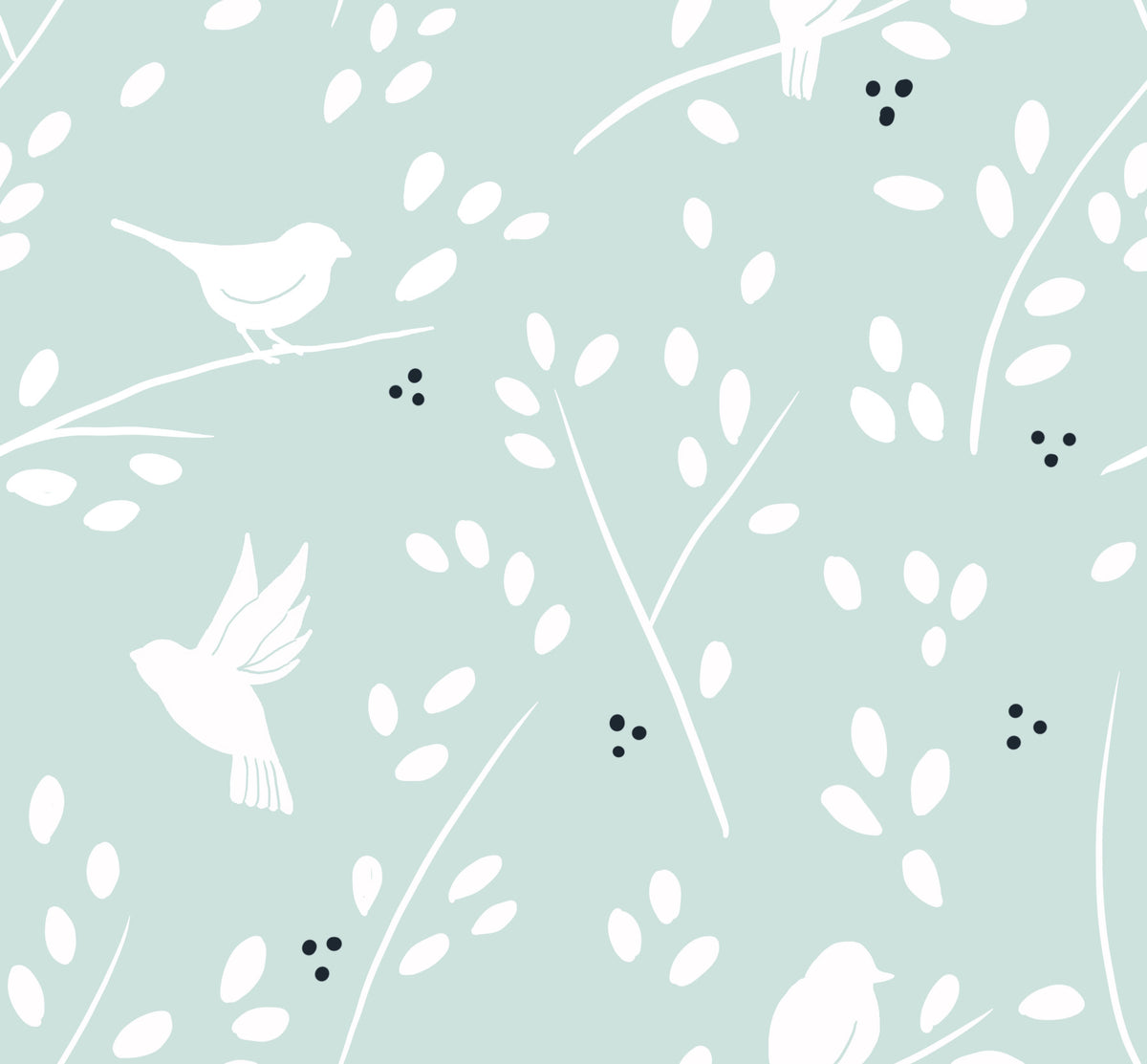 Papier peint Oiseaux Ciel Serein in your room — zoomed