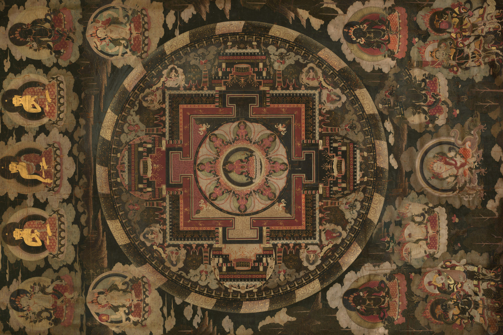 Ancient Cosmic Harmony Wall Mural in your room