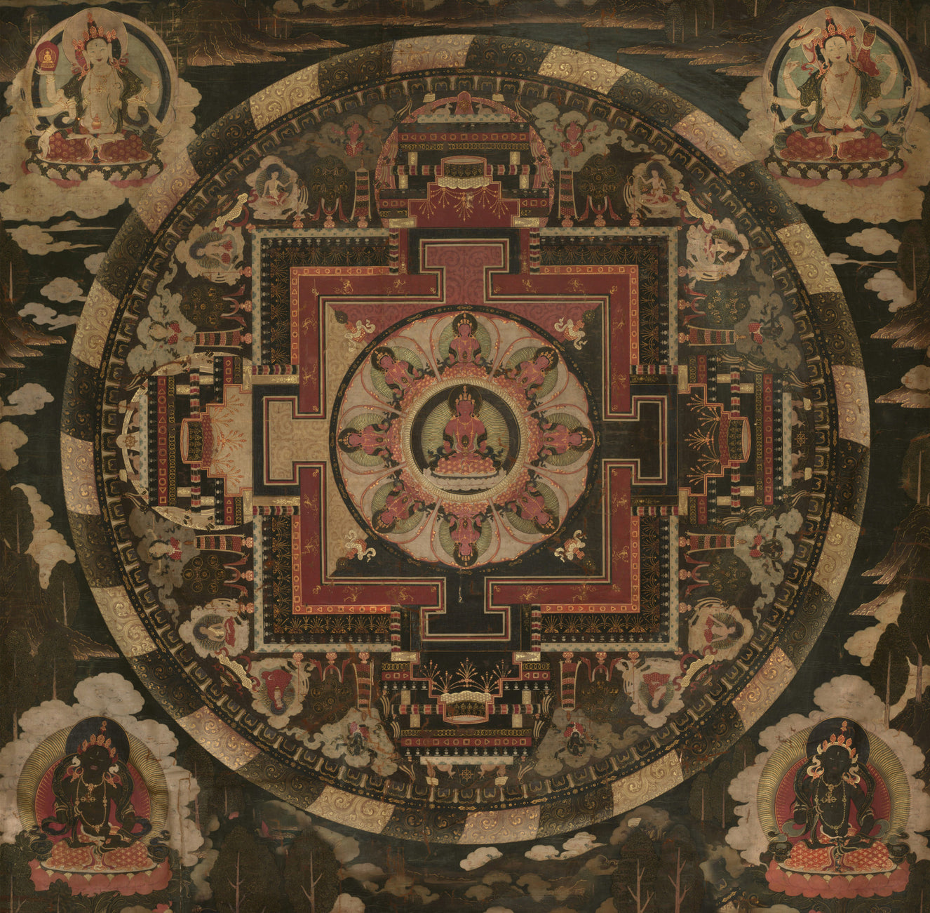 Sacred Mandala Tapestry Wall Mural