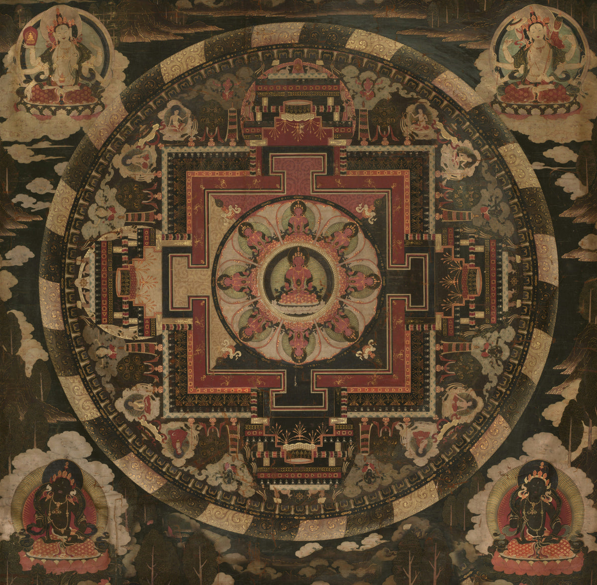Tapiserie murală Mandala Sacră in your room — zoomed