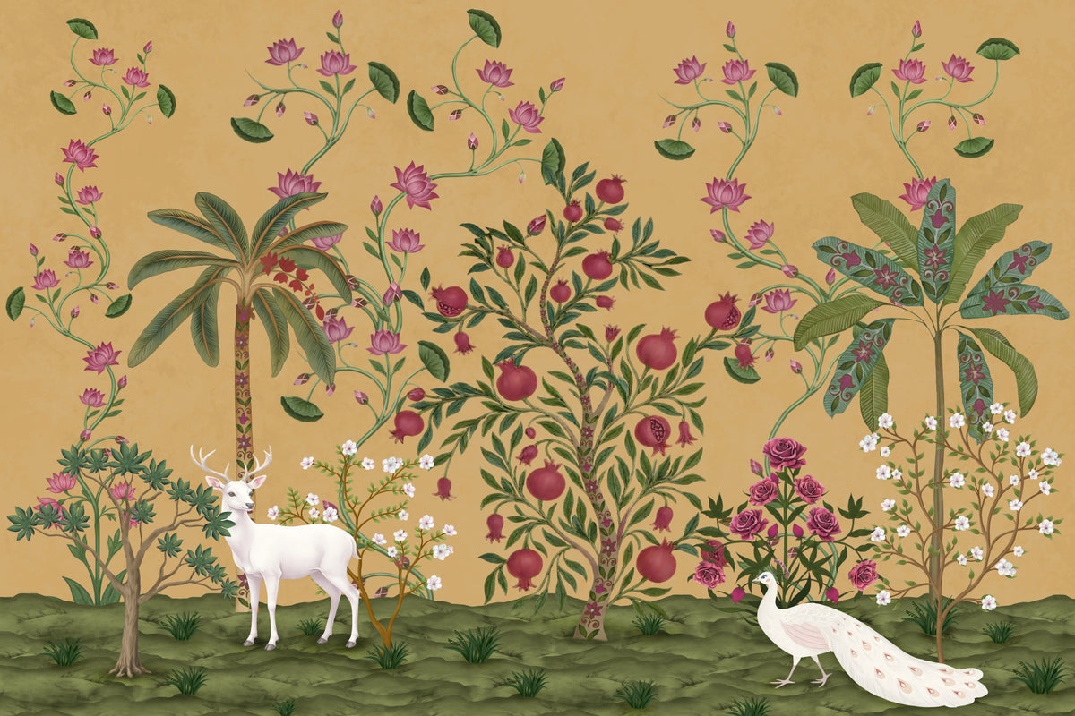 Mughal Garden Serenity Wandbild