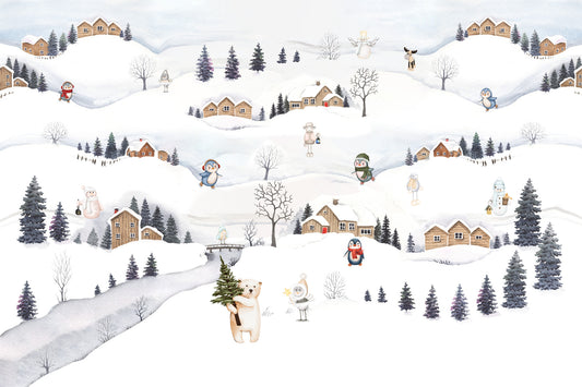 Arctic Village Playtime Wall Mural