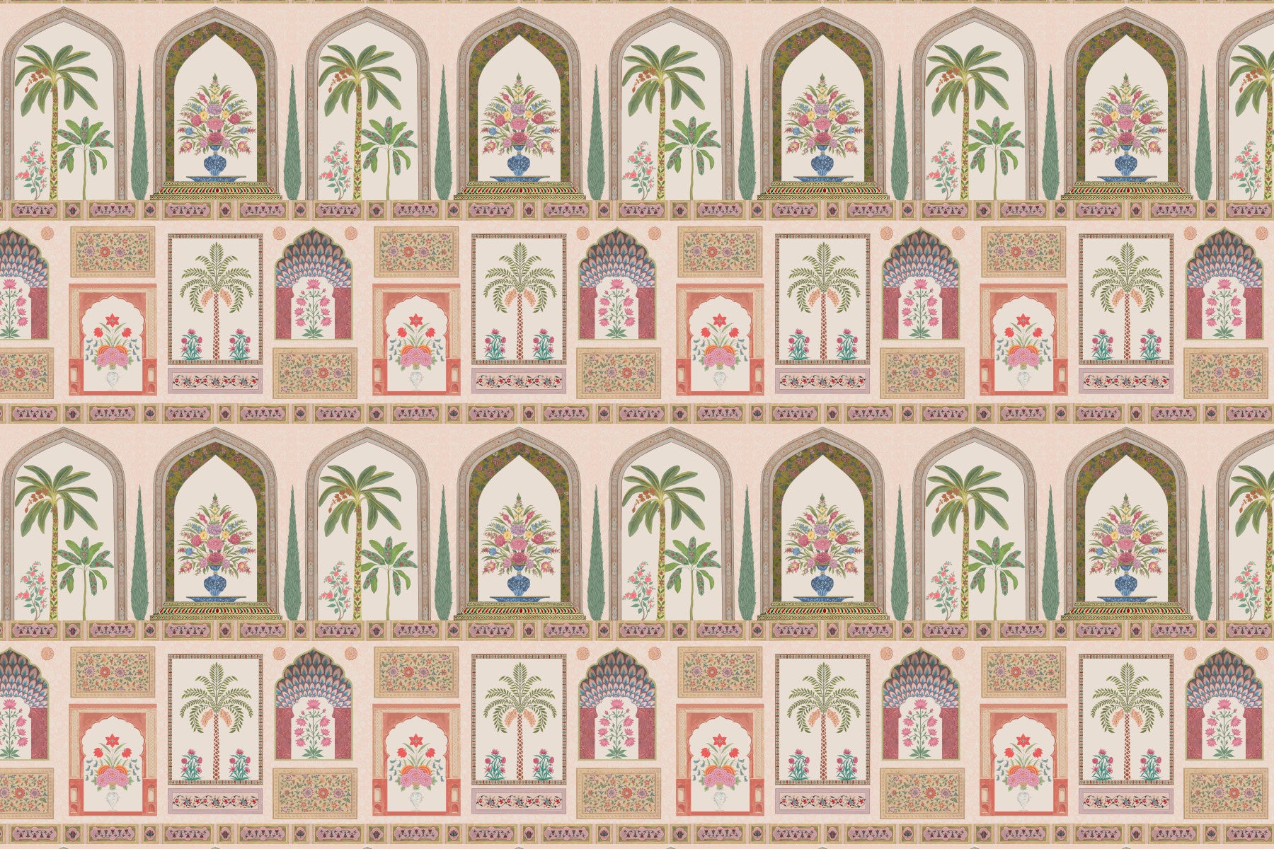 Murale da parete Palazzo Giardino Mughal