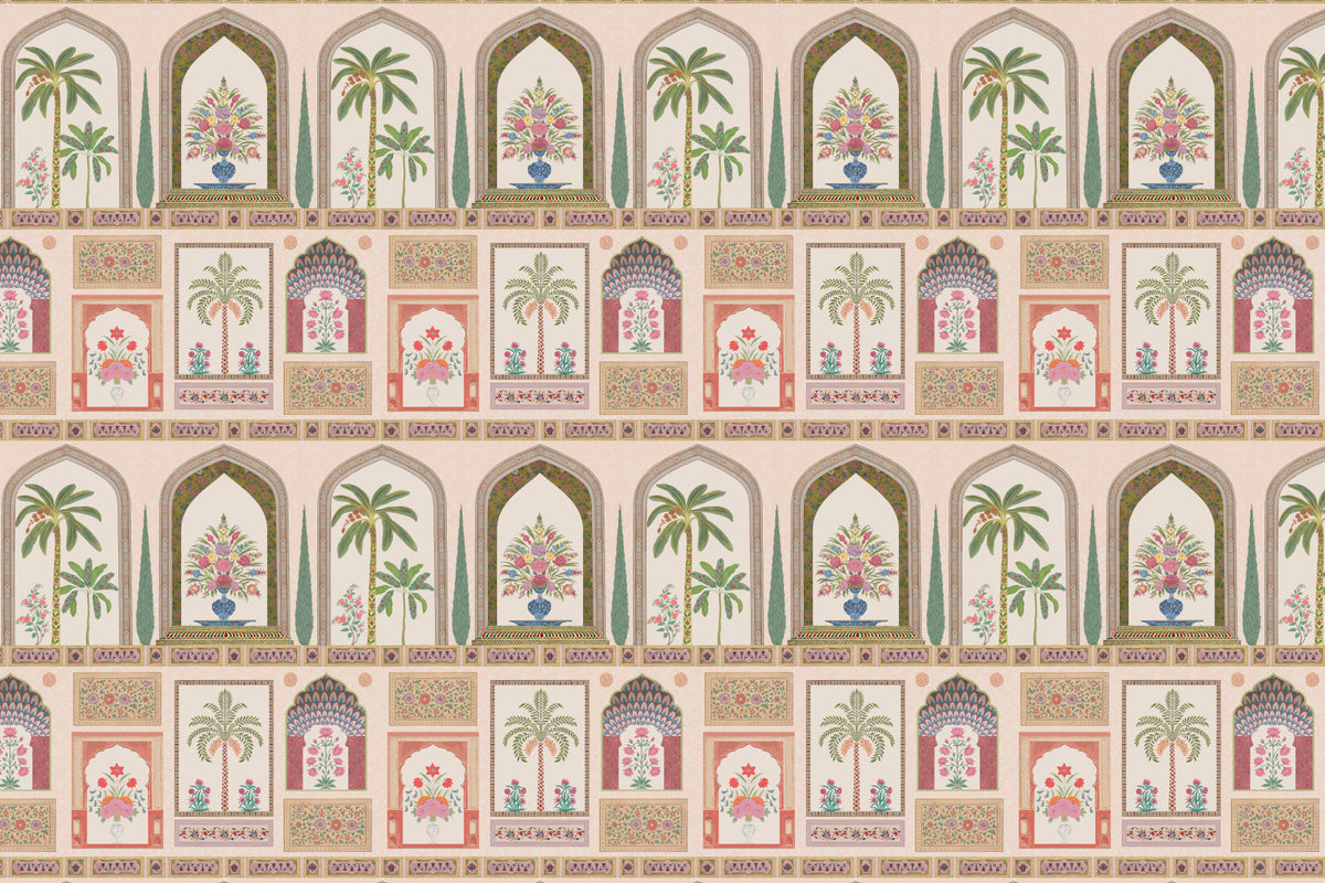 Mughal Garden Paleis Muurmuur in your room — zoomed