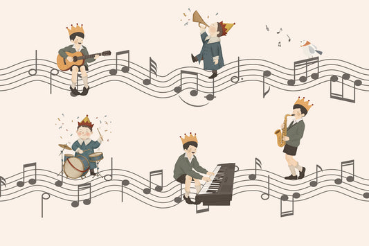 Speelse Melodiemakers Muurdecoratie