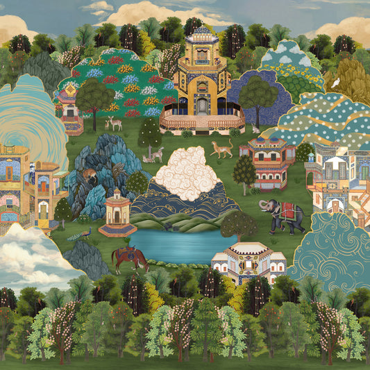 Royal Gardens of Mystical Lands Wall Mural