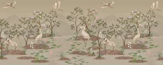 Murale da parete Ethereal Water Bloom