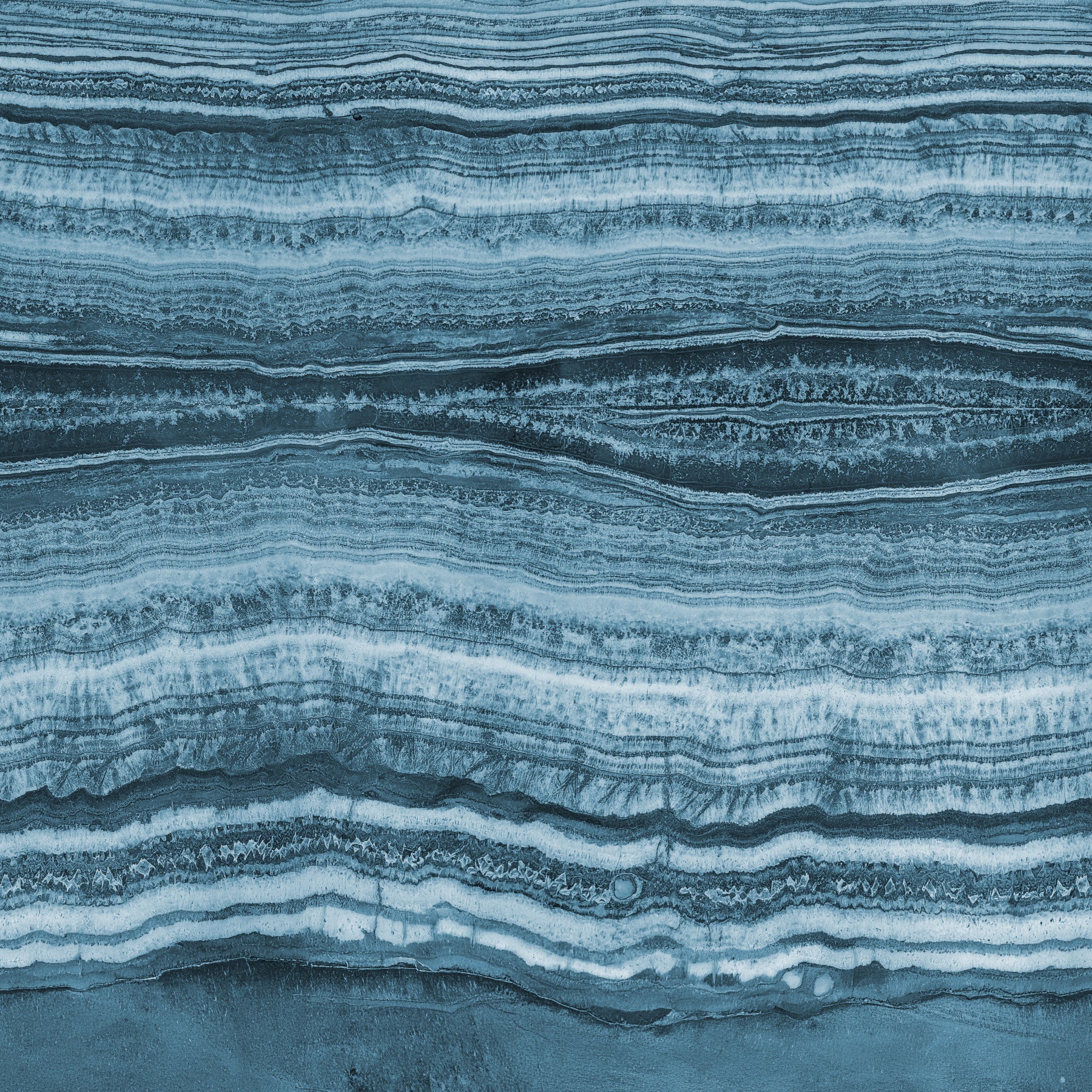 Tiefes Azurblau Strata Wandbild
