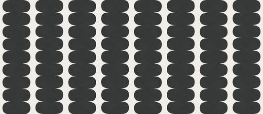 Minimalist Grey Wavy Columns Wall Mural