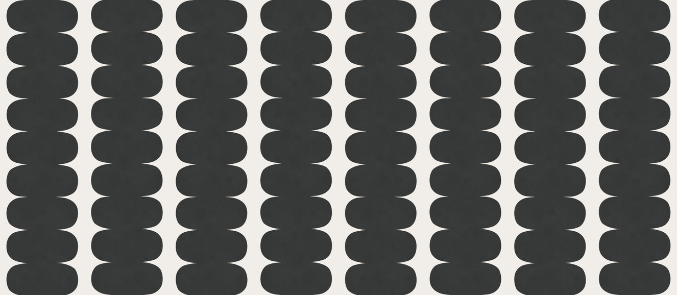 Minimalistisches graues Wandbild mit wellenförmigen Säulen