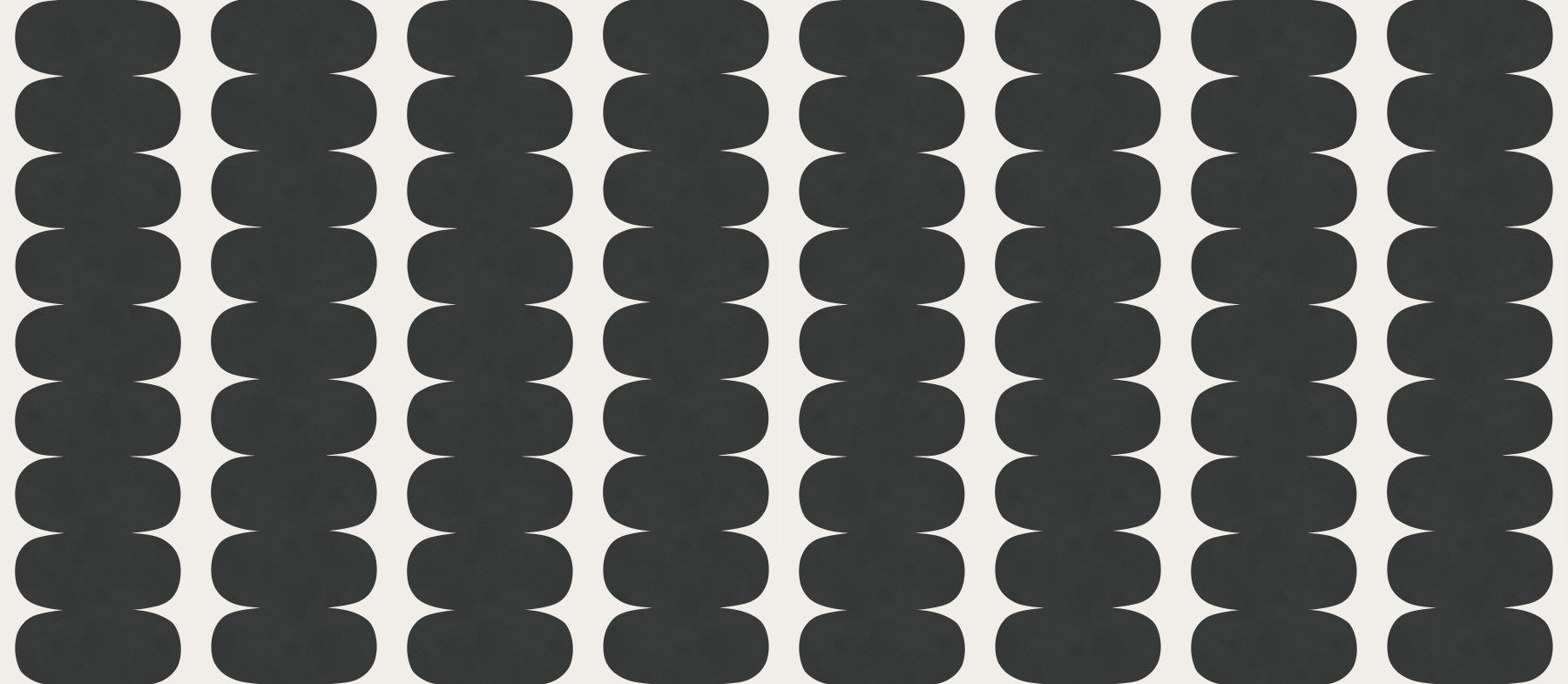 Minimalistisk grå bølgede søjler vægmaleri