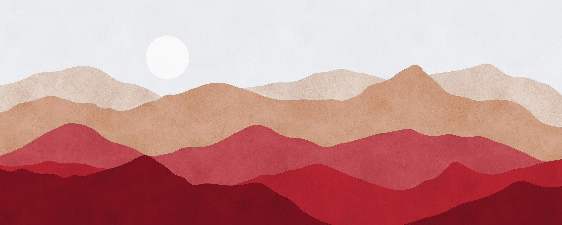 Crimson Horizon Vista Wandbild
