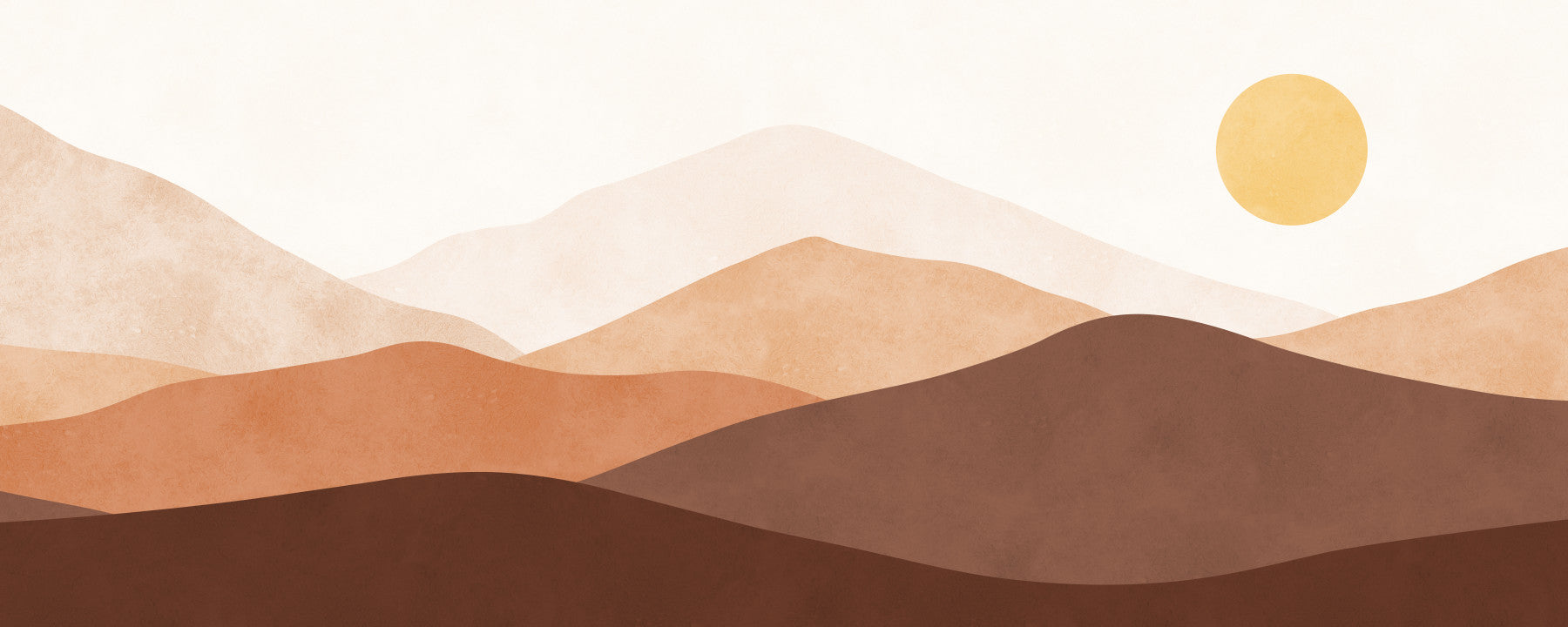 Desert Horizon Hues Wall Mural