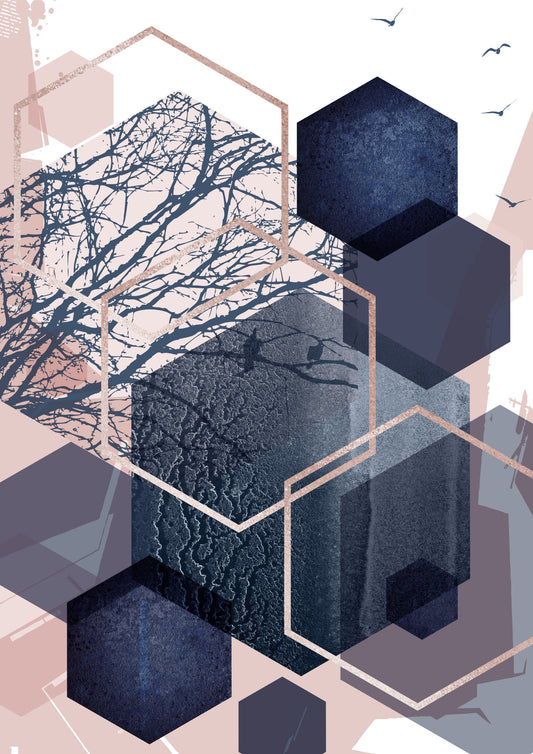 Geometrische Bosvlucht Muurmuur