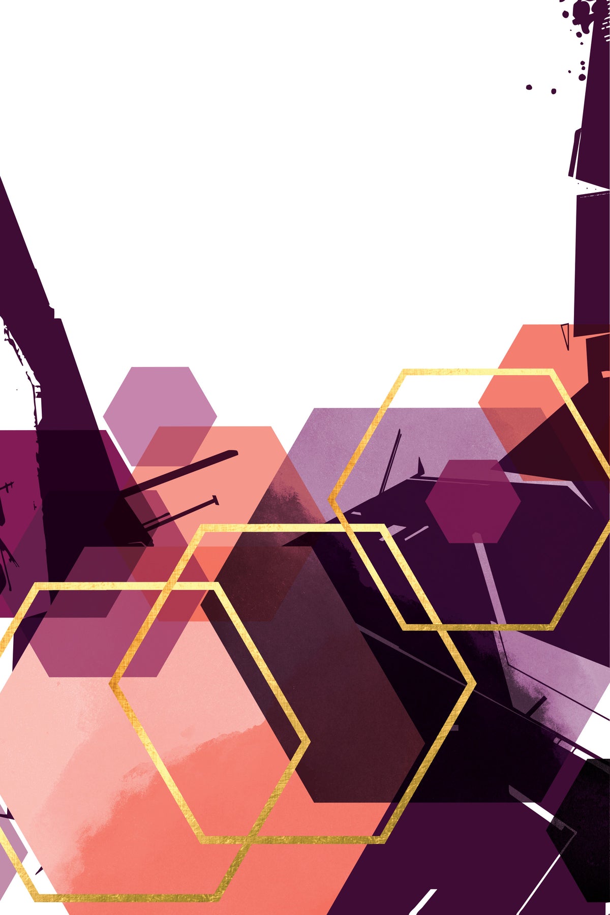 Rohkea Geometrinen Virtaus 2 Seinätapetti in your room — zoomed