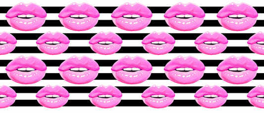 Pop Kiss Streifen Wandbild