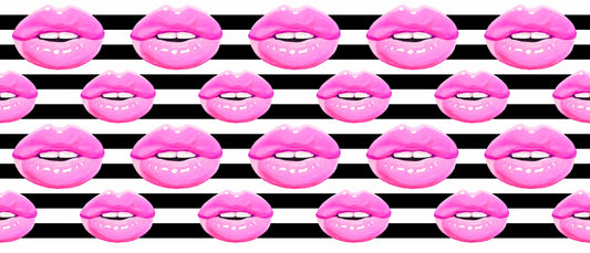 Pop Kiss Streifen Wandbild