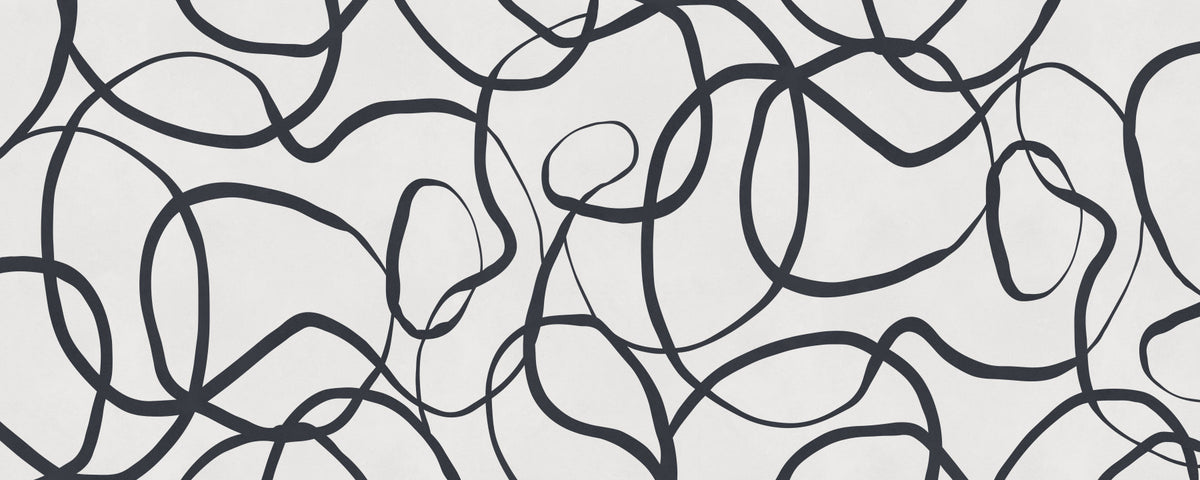 Papier peint panoramique à lignes serpentine abstraites in your room