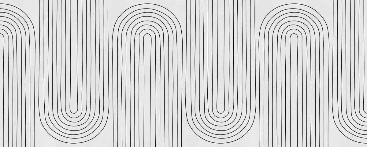 Subtiles Bogenrhythmus Wandbild in your room