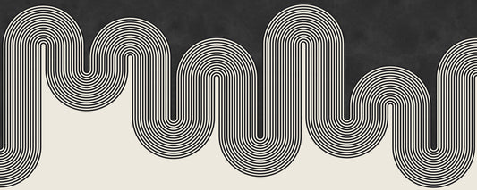 Groovy Booggolven Muurmuurdecoratie