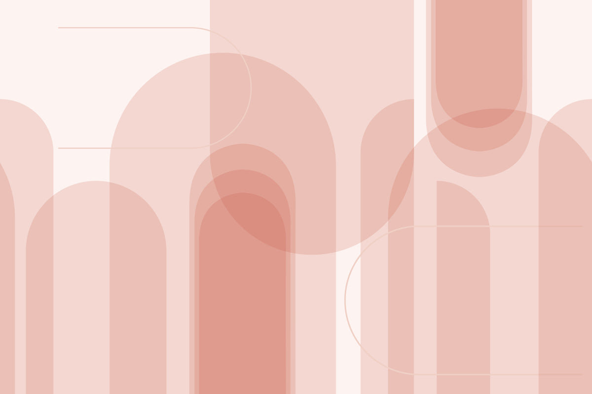 Papel de Parede Mural Harmonia Geométrica Blush