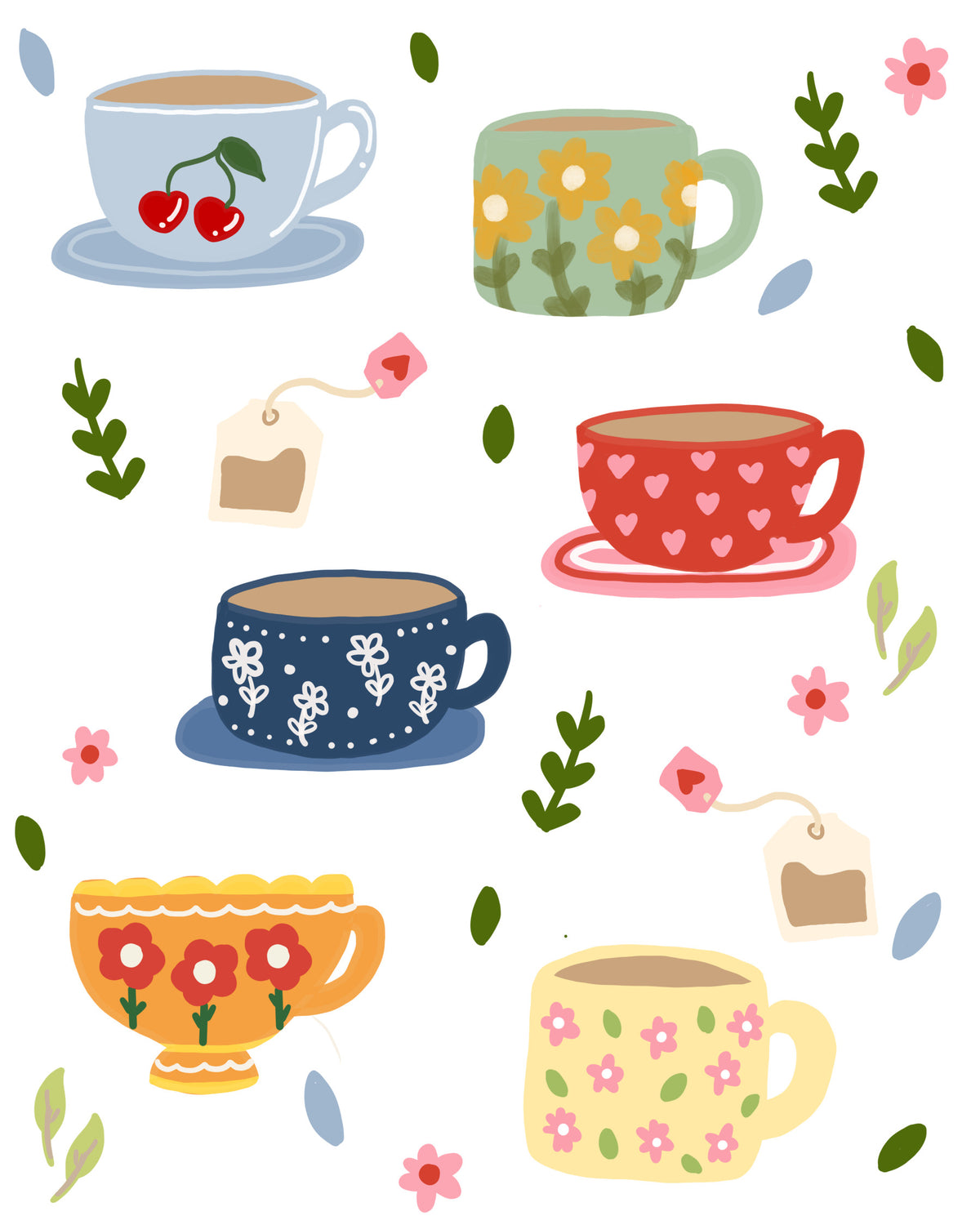 Teatime Wall Mural