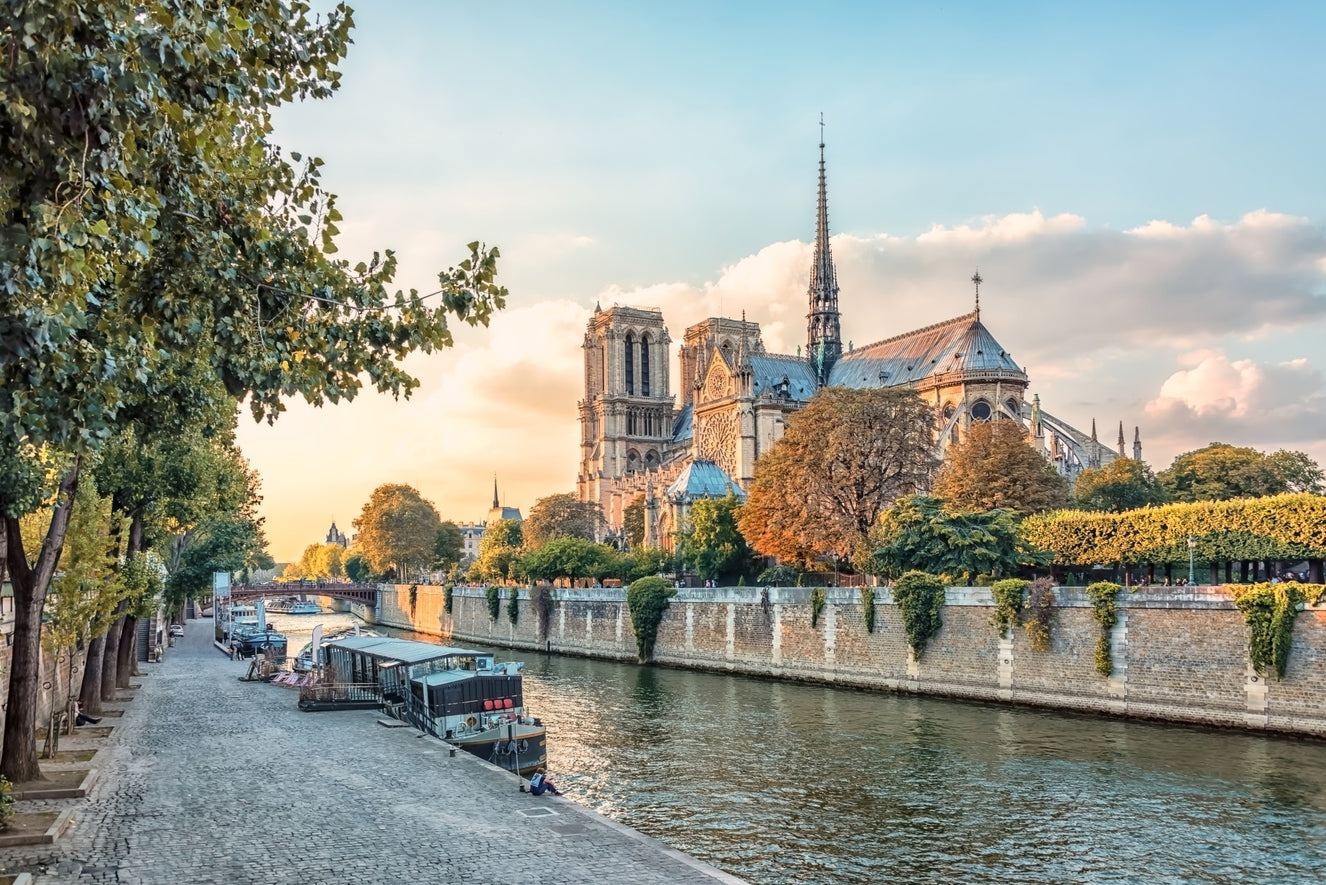 Seine Reverie bei Sonnenuntergang Wandbild