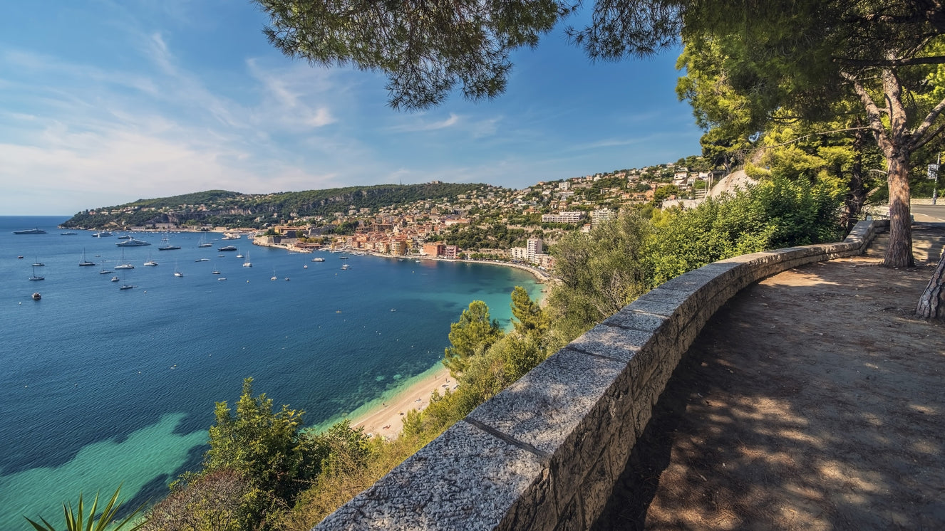 Villefranche-sur-Mer rannikkoseikkailu seinämaalaus