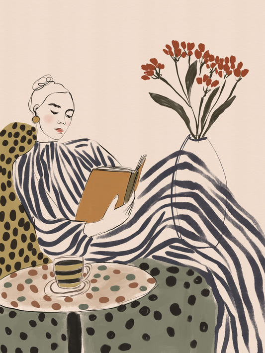 Stripes & Stories (Between Chapters) Wall Mural