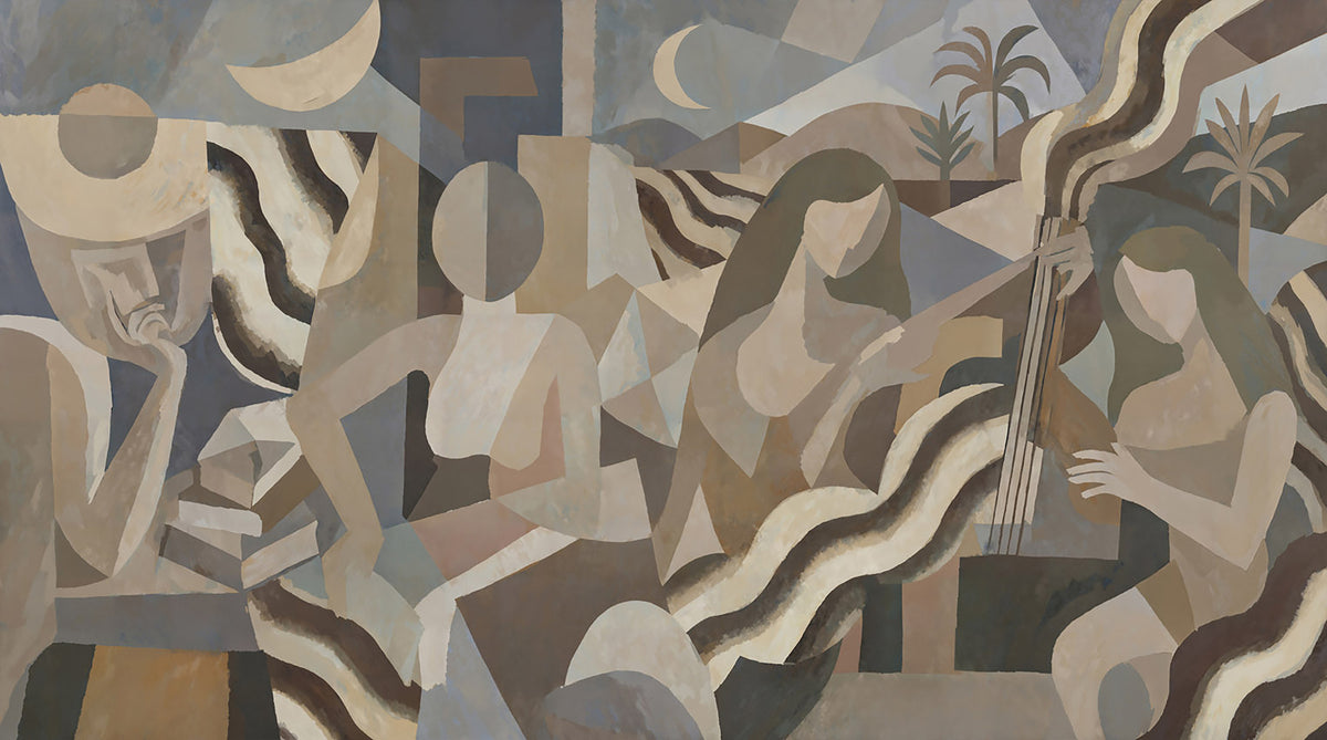 Papier peint panoramique Lunar Drift in your room — zoomed