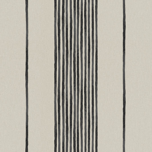 Artisanal Striped Linen Wallpaper⁠
