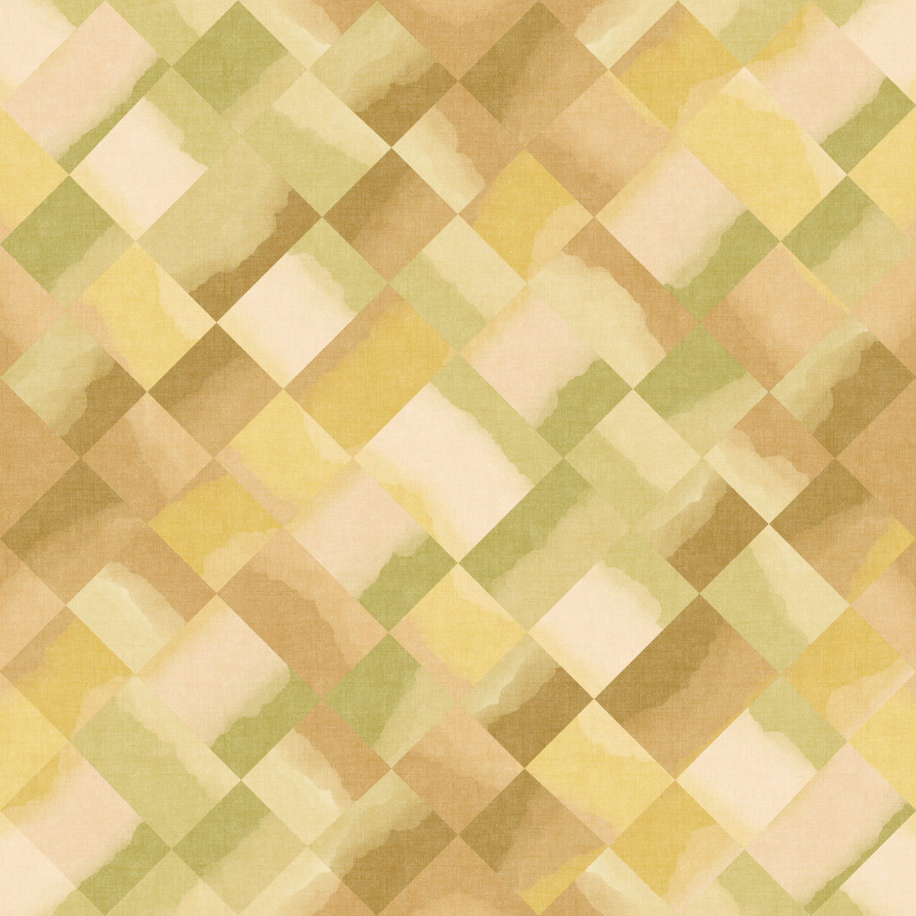 Relax Greenery Painted Checker Wallpaper⁠