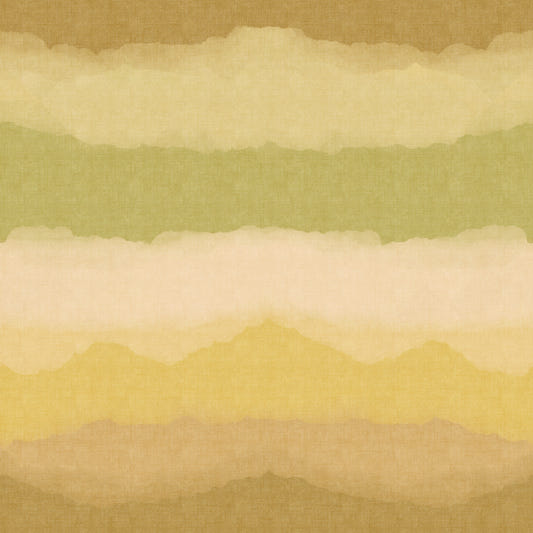 Relax Greenery Painted Horizon Wallpaper⁠