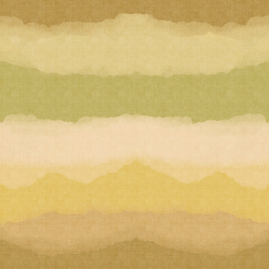 Relax Greenery Painted Horizon Wallpaper⁠