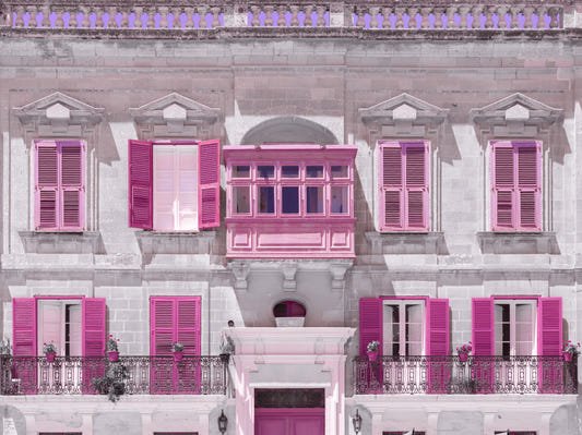 Historisches Wohnhaus Wandbild