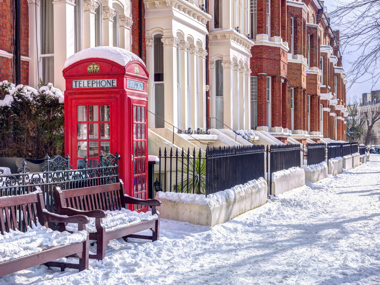 Snowy London Wall Mural