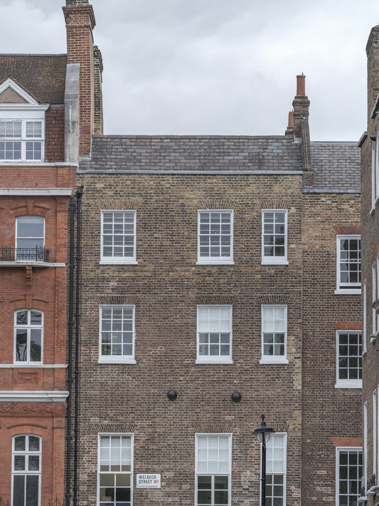 London-Fassaden: Welbeck Street Charm Wandbild